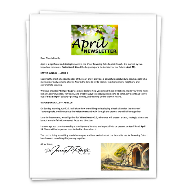 April 2026 News Letter