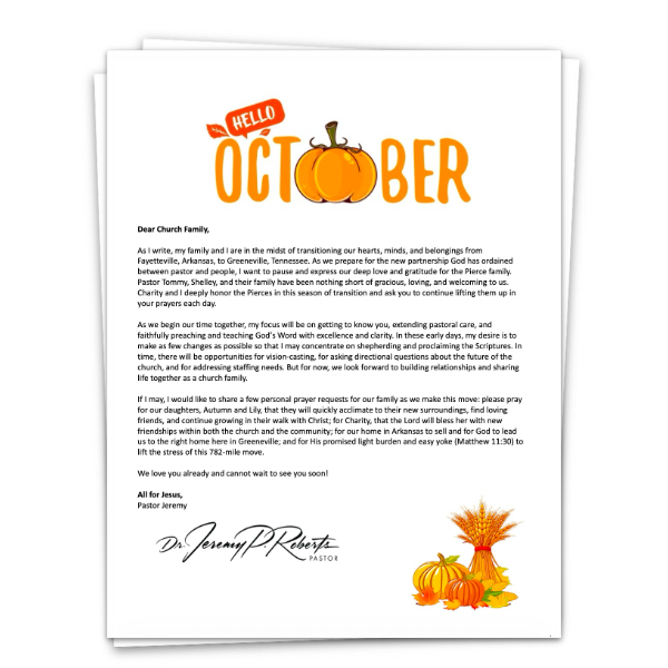 October 2025 Newsletter